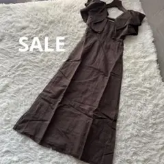 削除3/12まで SNIDEL スナイデル フリルカラーノースリーブワンピース