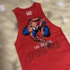 MARVEL・SPIDER-MAN・タンクトップ・ノースリーブ・レッド・Sサイズのサムネイル