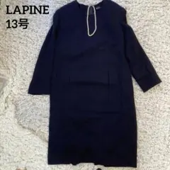 ラピーヌルージュ　フォーマル　ワンピース　大きいサイズ　13号　ネイビー