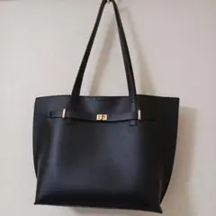 美品 シンプルなビジネストートバッグ