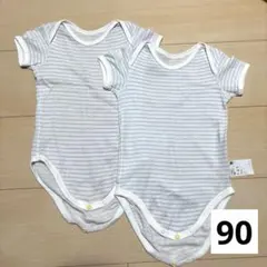 UNIQLO コットンメッシュボディスーツ肌着 90 2枚
