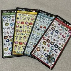 【正規品】ボンボンドロップシール スヌーピー mini 4種 コンプリートセット