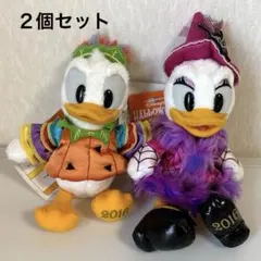 【2個セット】ドナルド デイジー ぬいぐるみバッジ