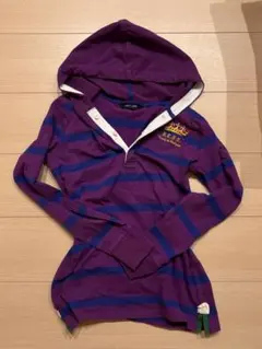 Ralph Lauren ストライプフード付トップス海外ガールのサムネイル
