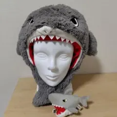 USJ ジョーズ ファンキャップ&ぬいぐるみバッジ セット レア 被り物 サメ