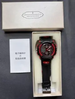 LAVAREDO キッズ スポーツウォッチ ブラック レッド