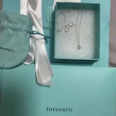 【美品】ティファニー オープンハート リボンコンビ ネックレス 925/750 Tiffany&Co ティファニー オープンハート リボン ネックレス コンビ