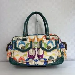 COACH コーチ シグネチャー ハンドバッグ Y2K ターンロック