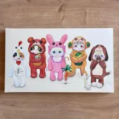 猫　イラスト 原画