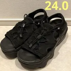 NIKE ナイキ エア マックス ココ サンダル 24.0cm ブラック 厚底