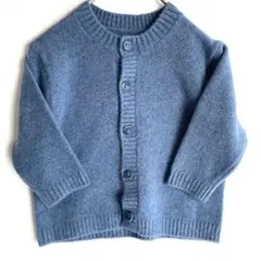 UNIQLO Baby スフレヤーンカーディガン　ブルー　90cm 新品未使用