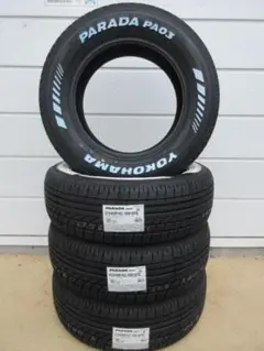 送料込み ヨコハマホワイトレター 195/80R15 4本 ハイエースキャラバン