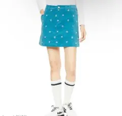 【ターコイズ1】 ジャックバニー スカート コーデュロイ インナーパンツ一体型