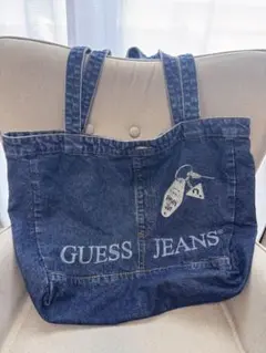 スキズ ヒョンジン GUESS 刻印入りデニムトートバッグ タグ付き - メルカリ