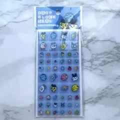 BANDAI たまごっち タイルシール ドロップ ブロック シール ブルー