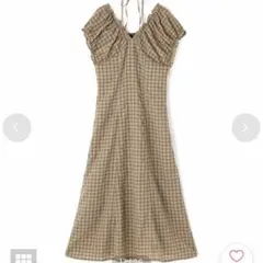チェック柄 ロングワンピース