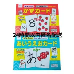 かずカードとあいうえおカード2種セット　ひらがな　知育玩具