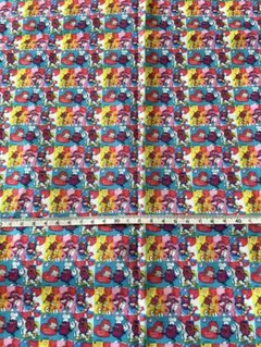 カルフォルニア　レーズン　パネル　生地　45×100