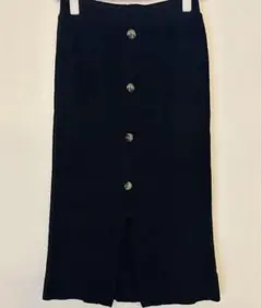 stradivarius ロングスカート ブラック