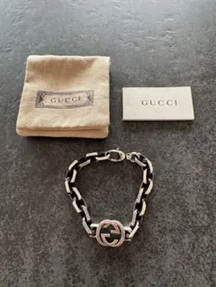 GUCCI インターロッキング ブレスレット エイジング加工 - メルカリ