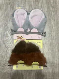 ズートピア MINISO ニック ジュディ 耳ヘアクリップ 2点セット