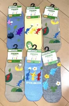 ⚠︎お値引き中　ピクミン 靴下 19-24cm 新品 6足セット