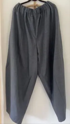 2026 Curensology コットンリネンドロストパンツ ダークブラウン