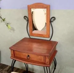 優美な曲線を描く ロートアイアン ドレッサー スツール別売り