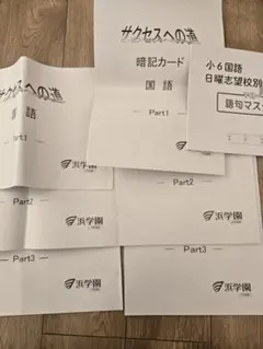 美品　浜学園　小3 国語　フルセット no22508106_【浜学園】小3国語復習テストのフルセット、おまけ付
