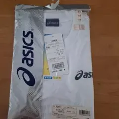 asics EZX919 ワンポイントTシャツ M ホワイト×ブラック