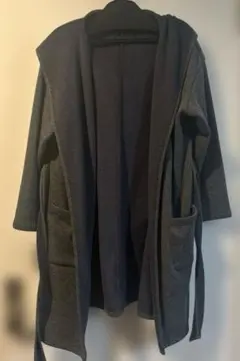 THE SHOP TK フード付きカーディガン グレー