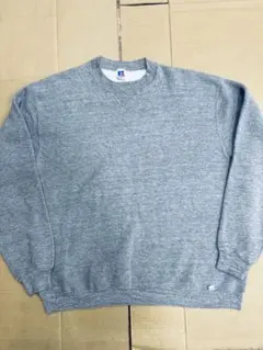 希少 USA製 90s ヴィンテージラッセル ブランク スウェット グレー XL