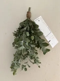 ナチュラルグリーン　スワッグ　ユーカリ　ローズマリー　ラベンダー　ドライフラワー