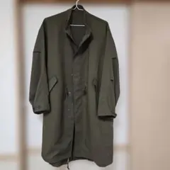 【新品】a.v.v ワイドシルエット モッズコート カーキ M 洗濯可/防シワ