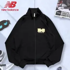 《New Balance》 ジャージ S ブラック ゴールド バックプリントのサムネイル