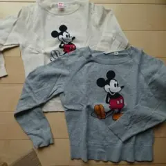 【UNIQLO】 ミッキーマウス 長袖カットソー 110cm130cm