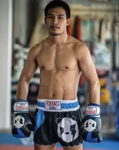 YOKKAO BLACK PANDA ヨッカオ　ムエタイパンツ　Ｌサイズ