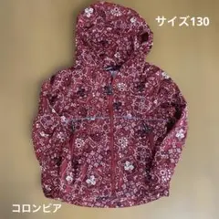 Columbia 赤 バンダナ柄　ジャケット　130
