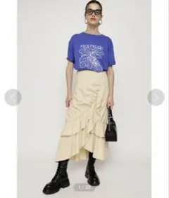 SLY ASYMMETRY フリル スカート