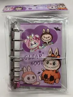 【新品未使用】ラブブ シール帳 LABUBU 紫 パープル シール収納