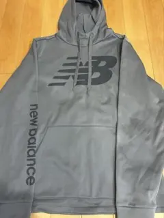 new balance グレー パーカー S