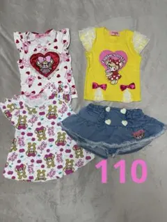 110サイズ アースマジック 4点セット Tシャツ チュニック スカッツ