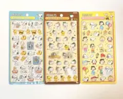 【正規品】ボンボンドロップシール スヌーピー 3種類セット サンスター文具