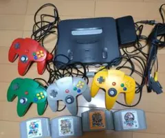 NINTENDO64 本体 コントローラー4個 ゲーム4本