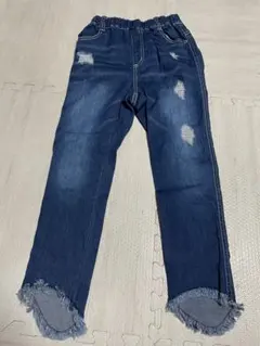 ダメージデニムパンツ/130/ブランシェス