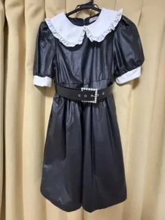 AnkRouge 合皮丸えりワンピースのサムネイル