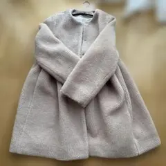 yori ボアロングコート ベージュ 36 yori ボアロングコート ベージュ 36 - メルカリ