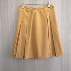 エニィスィス ミニスカート フレアスカート プリーツスカート イエロー M