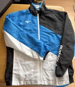 Mizuno ウィンドブレーカー ブルー ブラック ホワイト