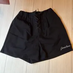 Jenni love 黒 ハーフパンツ レースアップ